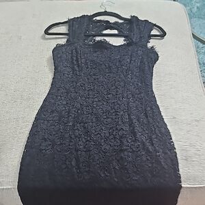 SCARLETT Elegant Black Lace Dress Sleevesless Formal Occasion sz 4